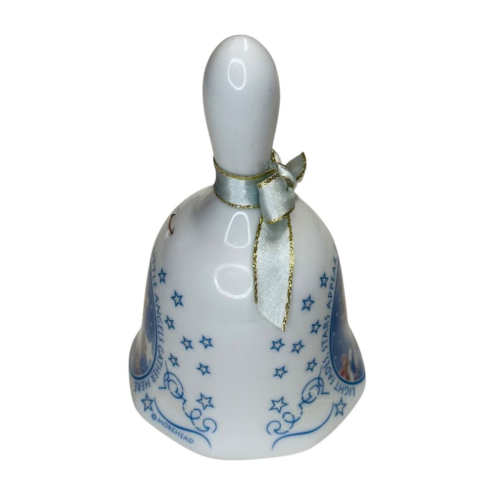 Precious Moments Style Morehead Angel Bell Little Angels Gather Porcelain - Picture 5 of 8